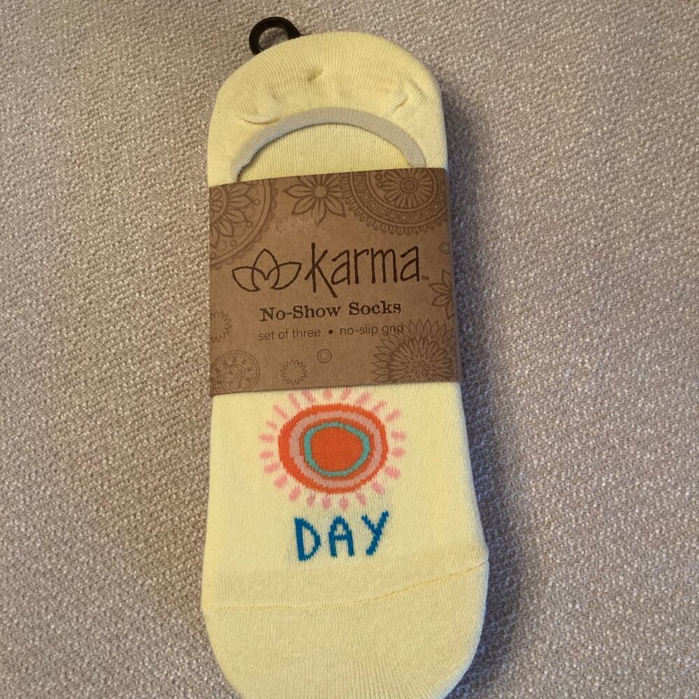 Karma 3-Pair No-Show Socks
